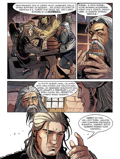 Una tavola in anteprima di "Le ali della strige", testi Luca Enoch, disegni Emanuele Gizzi, colori Piky Hamilton