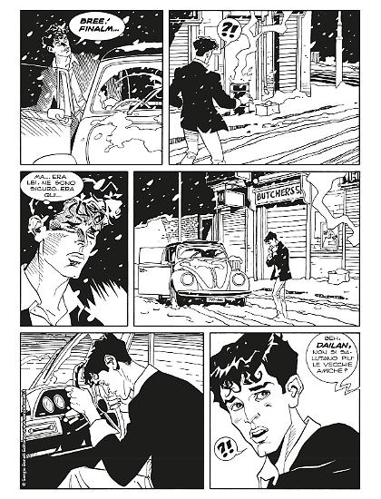 Una tavola di "Oltre la morte" di Mauro Marcheselli, Tiziano Sclavi e Marco Soldi