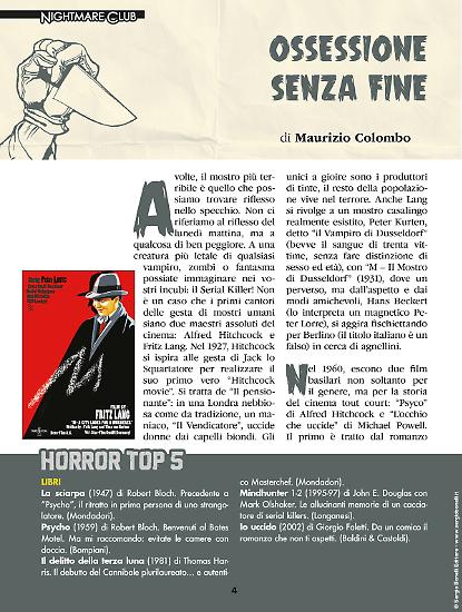 Il "Nightmare Club" di Maurizio Colombo