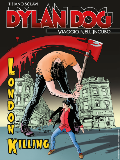 La copertina inedita di Dylan Dog. Viaggio nell'Incubo n.5 "London killing", realizzata da Bruno Brindisi.