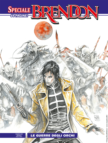 La copertina di Giovanni Talami per "Le guerre degli orchi", Speciale Brendon n.18.
