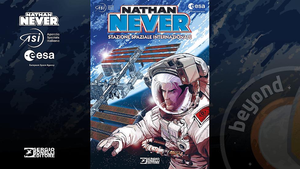 La copertina del volume... già in orbita nella Stazione Spaziale Internazionale!