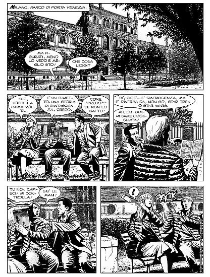 Vi mostriamo le prime otto pagine dell'albo, sceneggiate da Maurizio Principato e visualizzate da Max Avogadro.