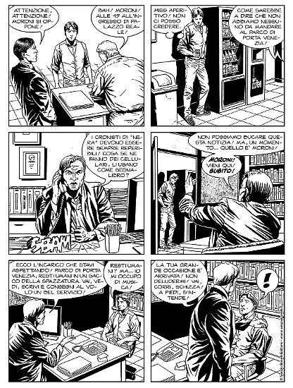 Le Storie 84 "Il prisma oscuro", testi di Maurizio Principato e disegni di Max Avogadro.