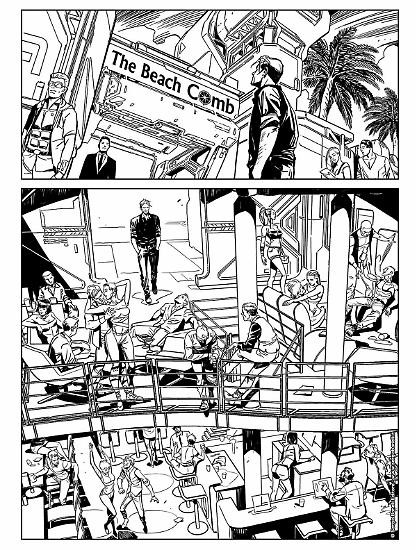 Una tavola in anteprima dalla prossima saga dell'Agente Alfa. Sceneggiatura di Michele Medda, disegni di Luca Maresca