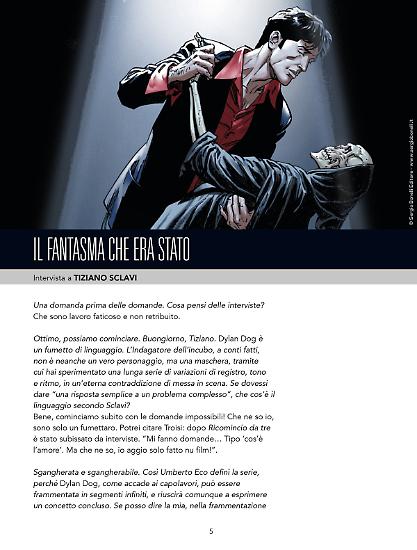 Una pagina dell'intervista a Tiziano Sclavi.