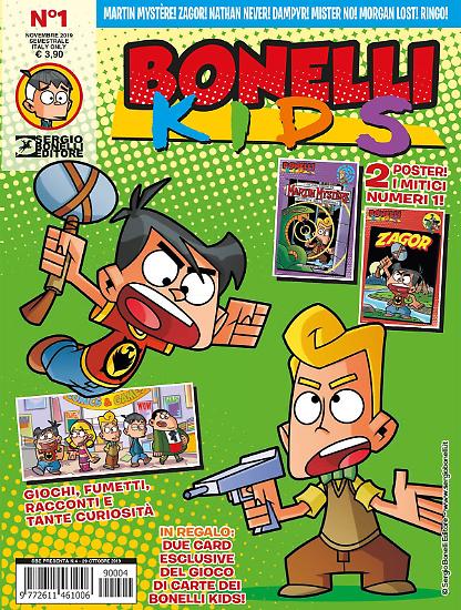La copertina firmata da Luca Bertelè del primo Bonelli Kids Magazine!