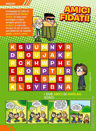 Uno dei fantastici giochi che potete trovare nel Magazine bonelliano dedicato ai piccoli lettori.