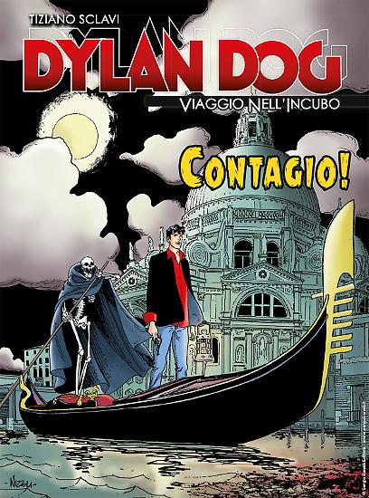 La copertina inedita di Dylan Dog. Viaggio nell'Incubo n.13 "Contagio!", realizzata da Marco Nizzoli.