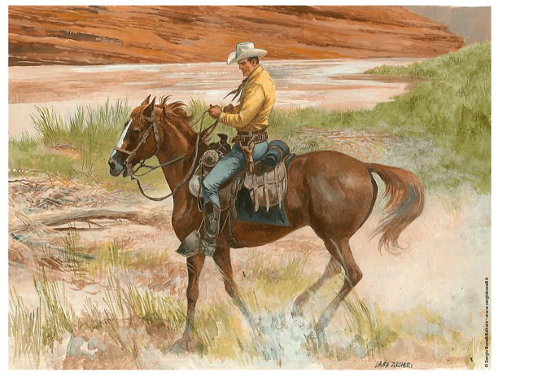 L'illustrazione di Tex, realizzata da Laura Zuccheri.