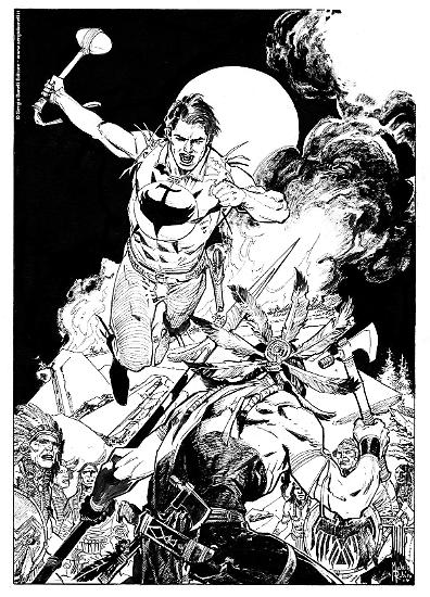 Zagor illustrato da Michele Rubini.