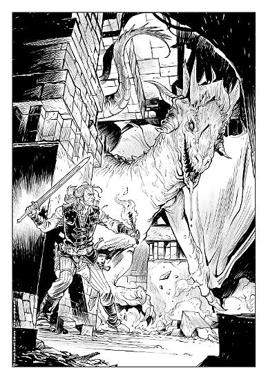Riccardo Crosa ha realizzato l'illustrazione dedicata a Dragonero.