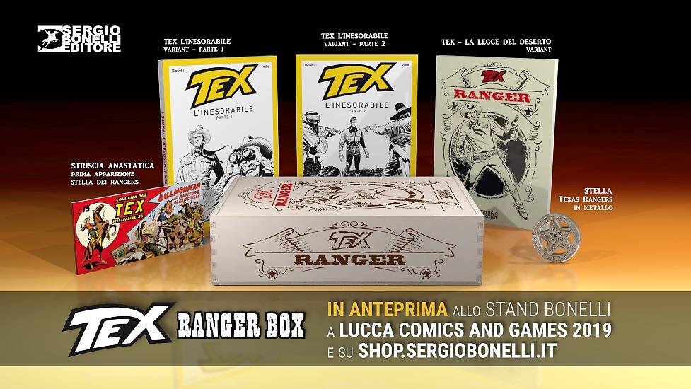Una visione d'insieme di quanto trovate nel Tex Ranger Box.