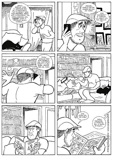 Una tavola di Silvia Ziche da "Quei due", testi di Tito Faraci. In anteprima a Lucca Comics & Games 2019.