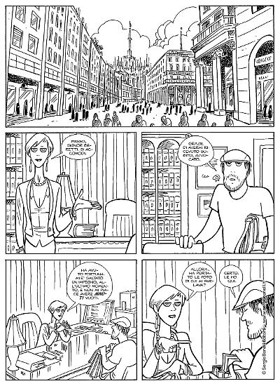 Una tavola di Silvia Ziche da "Quei due", testi di Tito Faraci. In anteprima a Lucca Comics & Games 2019.
