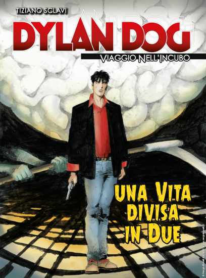 La copertina inedita di Dylan Dog. Viaggio nell'Incubo n.14 "Una vita divisa in due", realizzata da Corrado Roi.