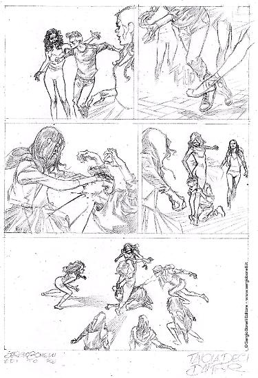 Una matita di Alessio Fortunato per "L'amica mortale", Dampyr n.236. Testi di Giorgio Giusfredi.