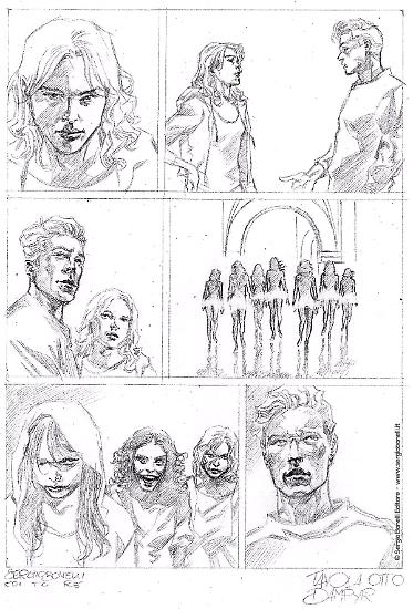 Una matita di Alessio Fortunato per "L'amica mortale", Dampyr n.236. Testi di Giorgio Giusfredi.