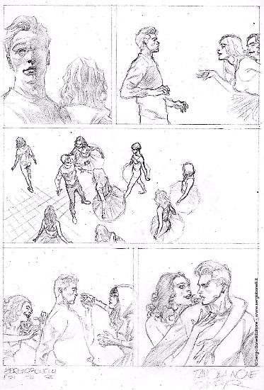 Una matita di Alessio Fortunato per "L'amica mortale", Dampyr n.236. Testi di Giorgio Giusfredi.