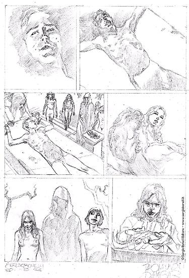 Una matita di Alessio Fortunato per "L'amica mortale", Dampyr n.236. Testi di Giorgio Giusfredi.