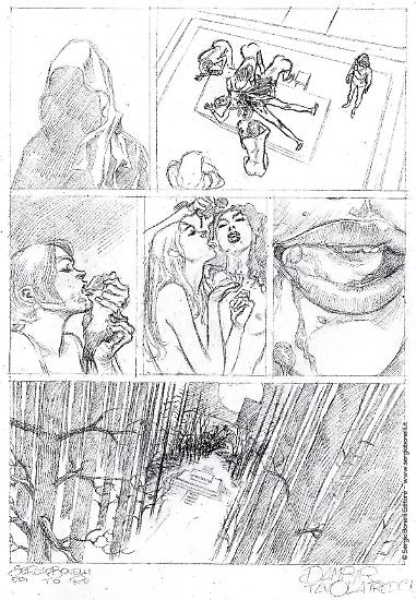 Una matita di Alessio Fortunato per "L'amica mortale", Dampyr n.236. Testi di Giorgio Giusfredi.