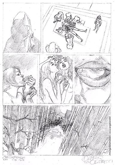 Una matita di Alessio Fortunato per "L'amica mortale", Dampyr n.236. Testi di Giorgio Giusfredi.