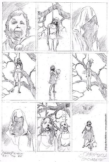 Una matita di Alessio Fortunato per "L'amica mortale", Dampyr n.236. Testi di Giorgio Giusfredi.