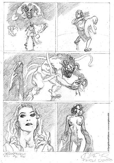 Una matita di Alessio Fortunato per "L'amica mortale", Dampyr n.236. Testi di Giorgio Giusfredi.
