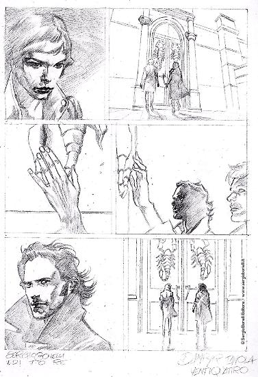 Una matita di Alessio Fortunato per "L'amica mortale", Dampyr n.236. Testi di Giorgio Giusfredi.