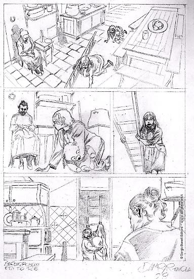 Una matita di Alessio Fortunato per "L'amica mortale", Dampyr n.236. Testi di Giorgio Giusfredi.