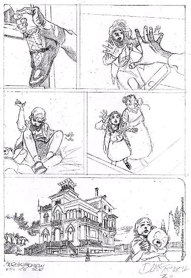 Una matita di Alessio Fortunato per "L'amica mortale", Dampyr n.236. Testi di Giorgio Giusfredi.