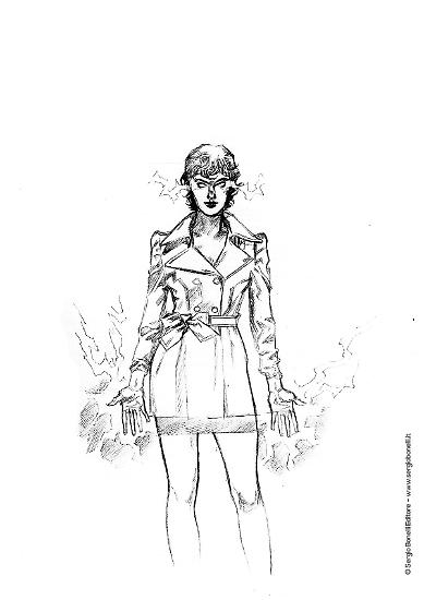 Una matita di Alessio Fortunato per la copertina lenticolare di "L'amica mortale", Dampyr n.236.