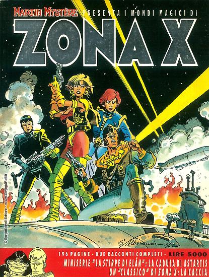 La copertina di Zona X n.19, disegnata da Giancarlo Alessandrini.