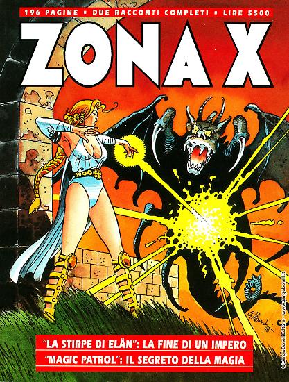 La copertina di Zona X n.38, disegnata da Giancarlo Alessandrini.