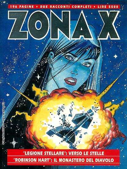 La copertina di Zona X n.40, disegnata da Giancarlo Alessandrini.