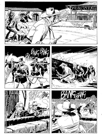 Anteprima Tex 2020 - Pagina illustrata da Stefano Biglia.