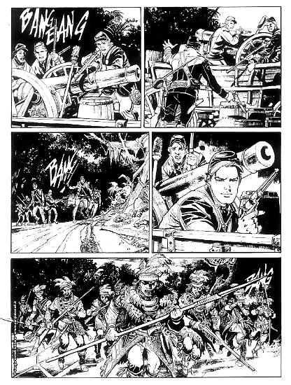 Anteprima Tex 2020 - Pagina disegnata da Michele Rubini.
