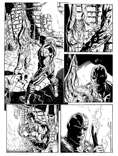 Anteprima Dragonero 2020 - Pagina illustrata da Alessandro Bignamini.