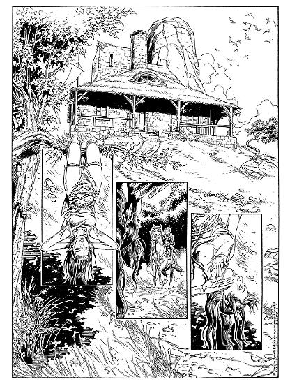 Anteprima Dragonero 2020 - Pagina illustrata da Alessandro Bignamini.