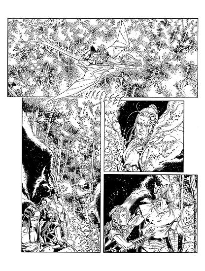 Anteprima Dragonero 2020 - Pagina illustrata da Alessandro Bignamini.
