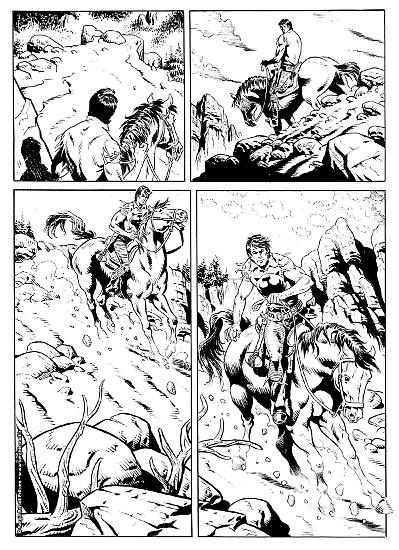 Anteprima Zagor 2020 - Tavola dello Speciale Zagor disegnato da Marcello Mangiantini.