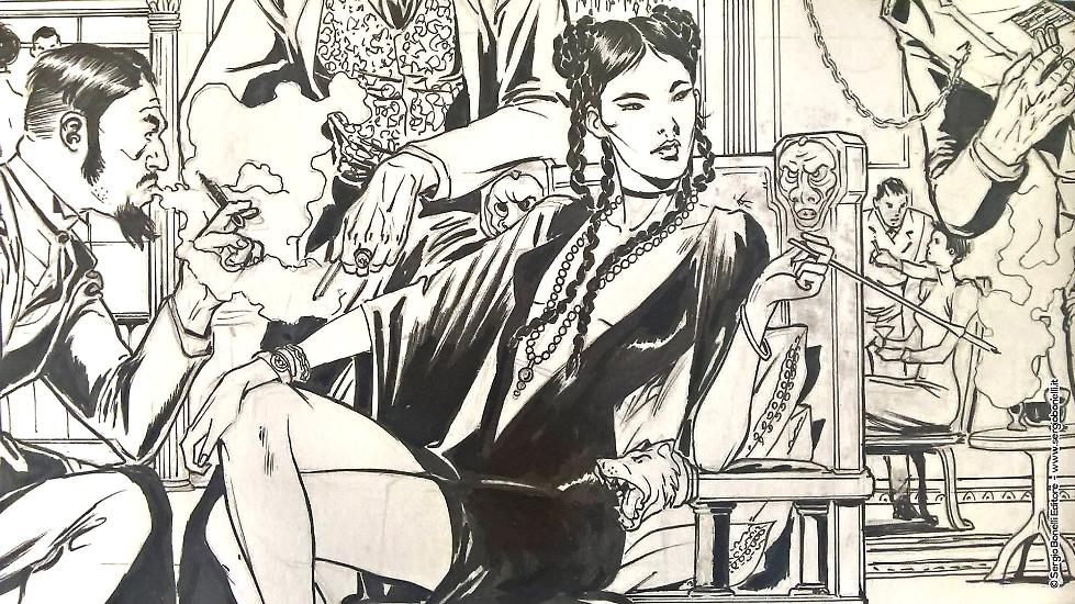 Una vignetta di Giorgio Gualandris da "Roxana", Dampyr n.238.