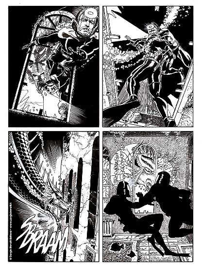 Anteprima Nathan Never 2020 - Tavola realizzata da Dante Bastianoni.