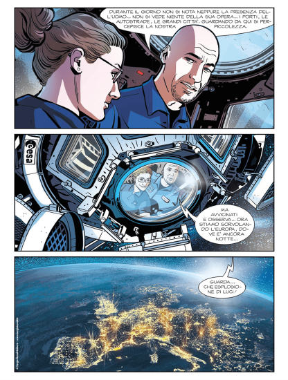 Anteprima Nathan Never 2020 - Illustrazione di Sergio Giardo, colori di Romina Denti.
