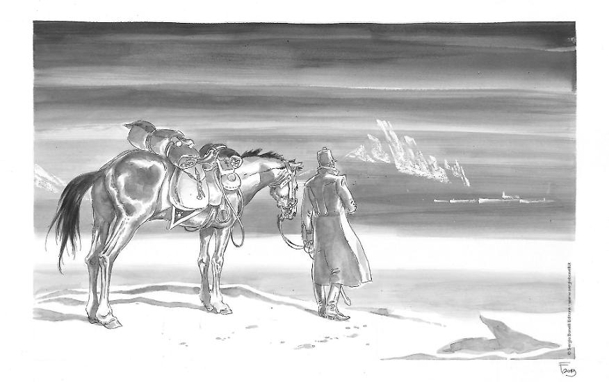 Anteprima "Il deserto dei tartari" - Illustrazione di Pasquale Frisenda.