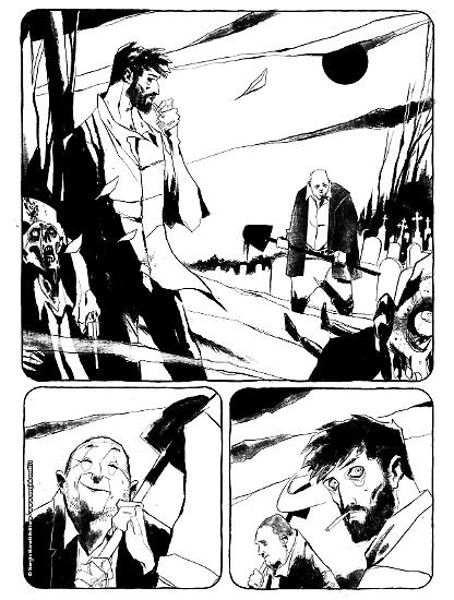 Anteprima Dylan Dog 2020 - Tavola realizzata da Francesco Dossena.