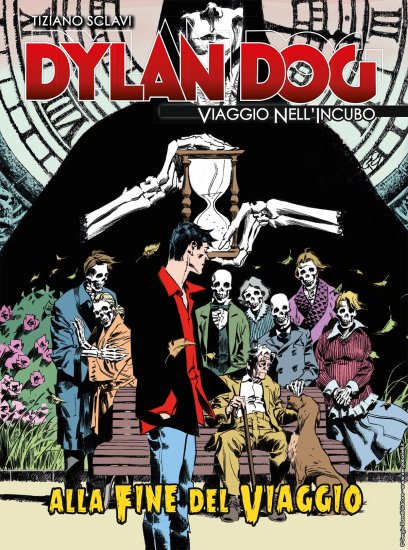 La copertina inedita di Dylan Dog. Viaggio nell'Incubo n.30 "Alla fine del viaggio", realizzata da Gianluca Cestaro.