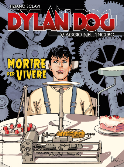 La copertina inedita di Dylan Dog. Viaggio nell'Incubo n.33 "Morire per vivere", realizzata da Marco Nizzoli.