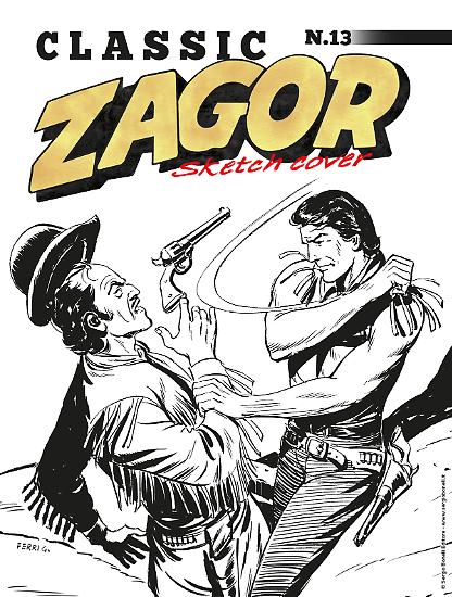La Sketch Cover Variant di Zagor Classic 13 "I rinnegati".