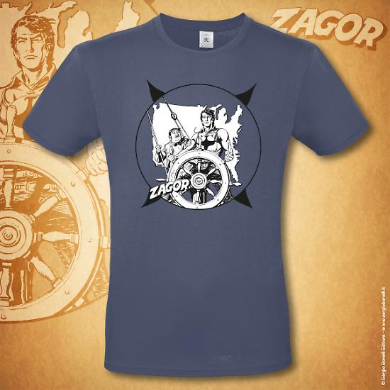 T-shirt Zagor Odissea Americana - Denim
